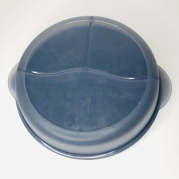 Tupperware CrystalWave Microwave Reheatable Divided Dish Microwaveable with Lid - Picture 4 of 6